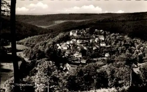 Ak Neuweilnau Weilrod im Taunus, Gesamtansicht, Pension Seel