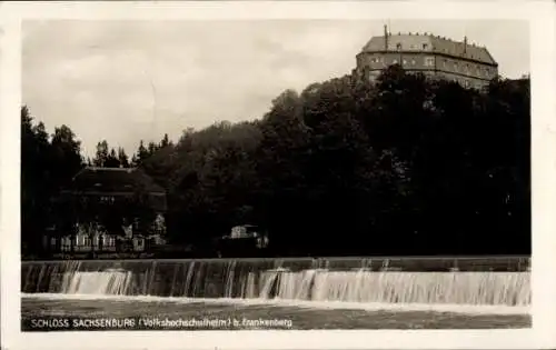 Ak Frankenberg in Sachsen, Schloss Sachsenburg, Volkshochschulheim