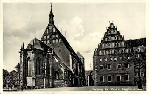 Ak Freiberg in Sachsen, Dom, Altertumsmuseum