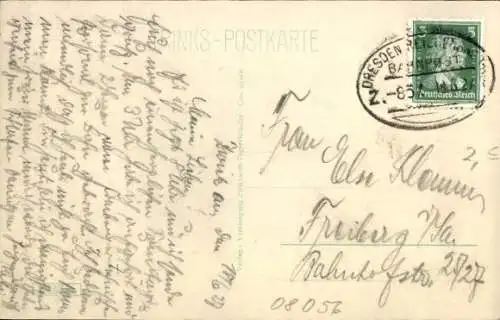 Ak Zwickau in Sachsen, Schwanenteich