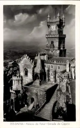 Ak Sintra Cintra Portugal, Palacio da Pena, Entrada da Capela