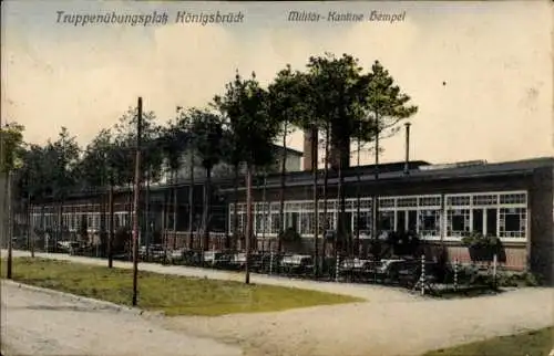 Ak Königsbrück in der Oberlausitz, Truppenübungsplatz, Militär Kantine Hempel