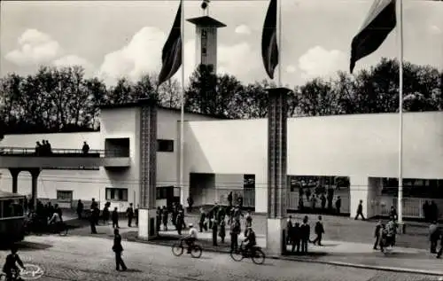 Ak Dresden, Internationale Hygiene Ausstellung 1930, Haupteingang