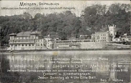 Ak Meißen an der Elbe, Geipelburg