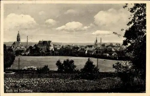 Ak Roth bei Nürnberg Mittelfranken, Gesamtansicht