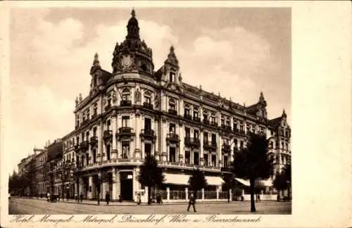 Ak Düsseldorf am Rhein, Hotel Monopol Metropol, Bes. Fritz Zeutzschel