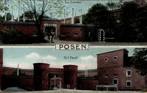 Ak Poznań Posen, Fort Grolman, Fort Rauch