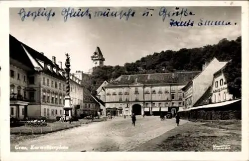 Ak Graz Steiermark, Karmeliterplatz