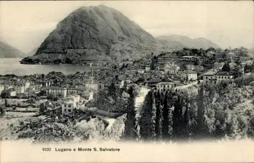 Ak Lugano Kanton Tessin, Monte San Salvatore, Panorama