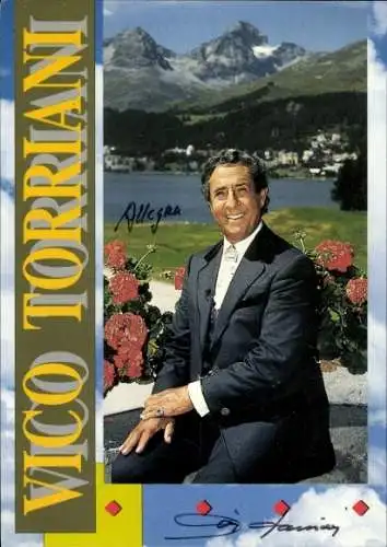 Ak Sänger Vico Torriani, Portrait, Autogramm