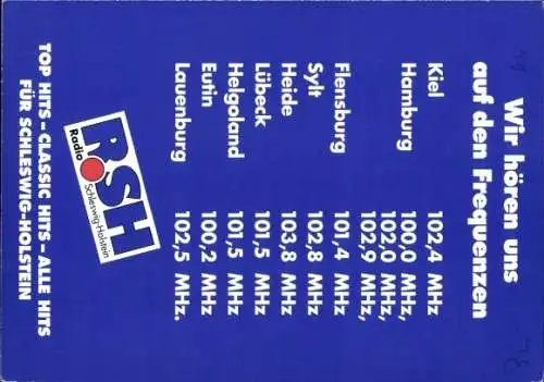 Ak Moderator Carsten Köthe, Portrait, RSH Radio, Autogramm