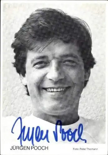 Ak Schauspieler Jürgen Pooch, Portrait, Autogramm