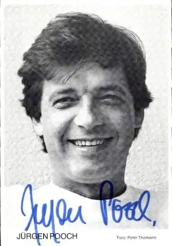 Ak Schauspieler Jürgen Pooch, Portrait, Autogramm