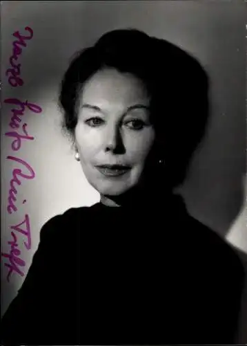 Ak Schauspielerin Alice Treff, Portrait, Autogramm