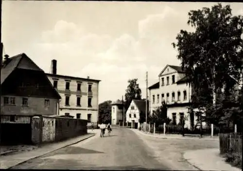 Ak Lindhardt Naunhof Sachsen, Straßenpartie