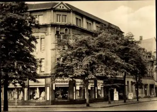 Ak Bitterfeld in Sachsen Anhalt, Kaufhaus Magnet, Walther Rathenau Straße