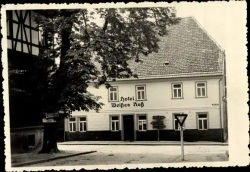 Foto Ak Harzgerode am Harz, Hotel Weißes Roß