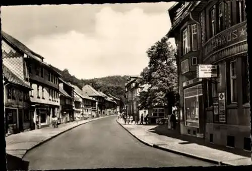 Ak Ilfeld am Harz Thüringen, Ilgerstraße, Geschäfte