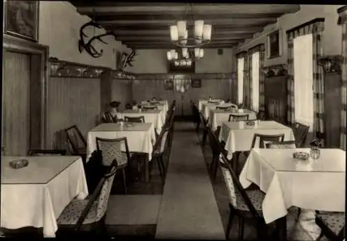 Ak Wernigerode im Harz, Gaststätte Neue Quelle, Innenansicht