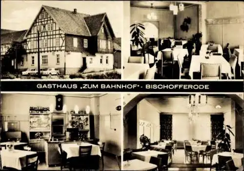 Ak Bischofferode im Eichsfeld Thüringen, Gasthaus Zum Bahnhof