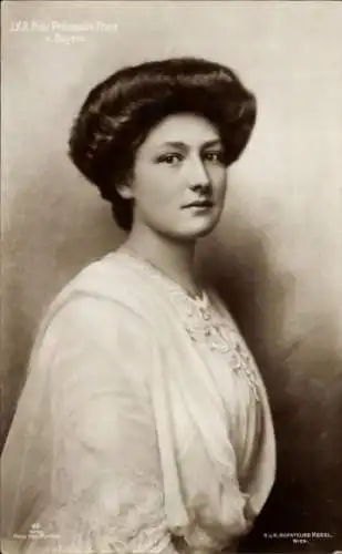 Ak Frau Prinzessin Franz von Bayern, Isabella von Croy, Portrait