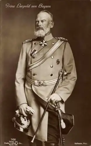 Ak Prinz Leopold von Bayern, Portrait in Uniform