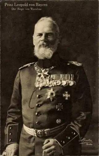 Ak Generalfeldmarschall Prinz Leopold von Bayern, Sieger von Warschau, Wohlfahrtskarte