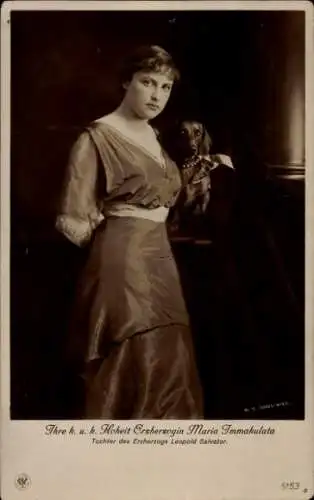 Ak Erzherzogin Maria Immakulata, Tochter von Leopold Salvator, NPG 5153