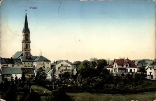 Ak Naila Oberfranken, Teilansicht, Kirche