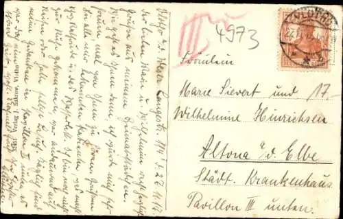 Ak Vlotho an der Weser, Langestraße