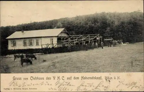 Ak Breungeshain Schotten in Hessen, Hoherodskopf, Klubhaus des Vogelsberger Höhen-Klubs