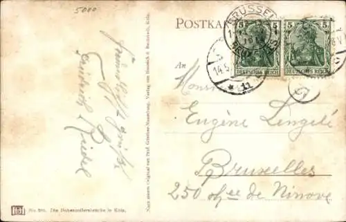 Ak Köln am Rhein, Dom, Rheinbrücke