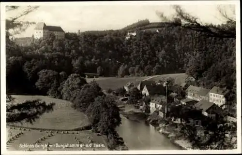 Ak Burgk Schleiz in Thüringen, Schloss Burgk an der Saale