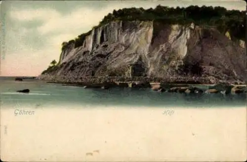 Ak Ostseebad Göhren auf Rügen, Höft, Klippen