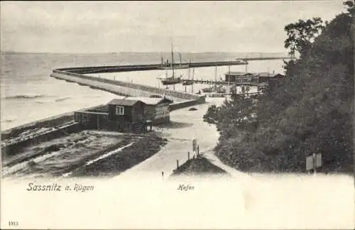 Ak Sassnitz auf Rügen, Hafen