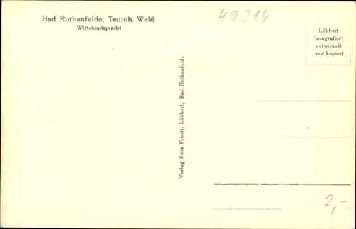 Ak Bad Rothenfelde am Teutoburger Wald, Wittekindsprudel