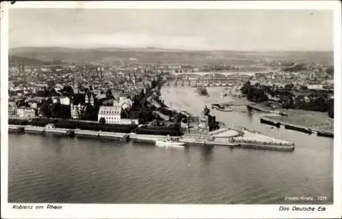 Ak Koblenz am Rhein, Deutsches Eck