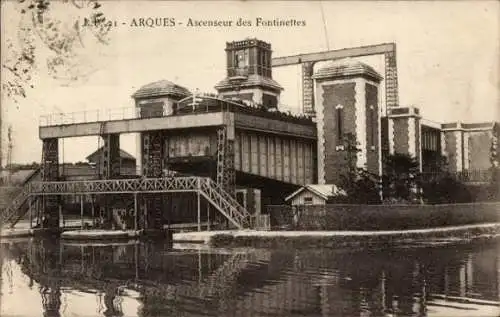 Ak Arques Pas-de-Calais, Anscenseur des Fontinettes