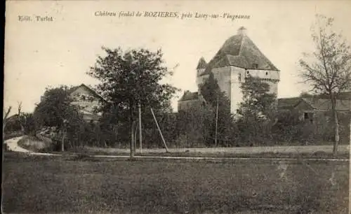 Ak Licey sur Vingeanne Côte-d'Or, Chateau feudal de Rozieres