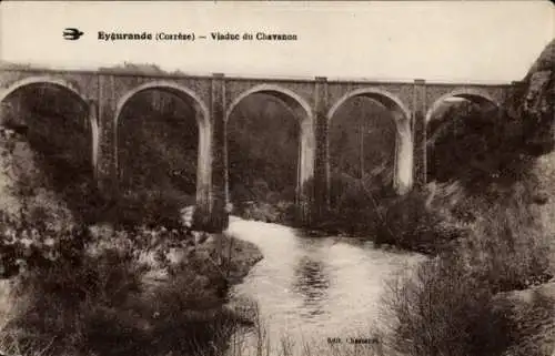 Ak Eygurande Corrèze, Viaduc du Chavanon