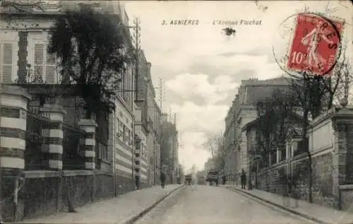 Ak Asnières-sur-Seine Hauts-de-Seine, Avenue Fluchat