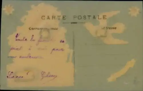 Zelluloid Ak Kitsch, Segelboot, Vergissmeinnicht, Taube