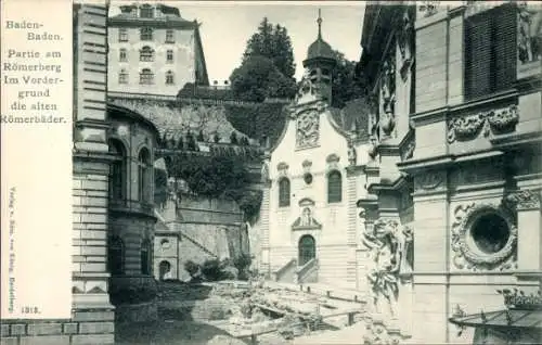 Ak Baden Baden im Stadtkreis Baden Württemberg, Partie am Römerberg, Römerbäder