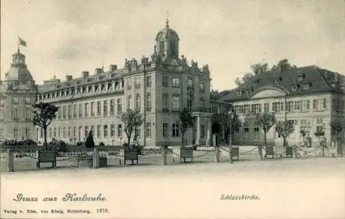 Ak Karlsruhe in Baden, Schlosskirche