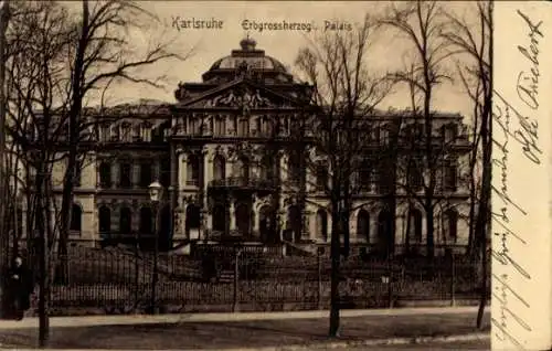 Ak Karlsruhe in Baden, Erbgroßherzoglicher Palais