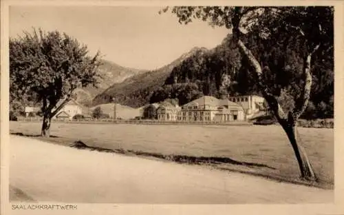 Ak Bad Reichenhall in Oberbayern, Saalachkraftwerk