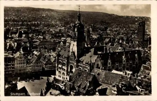 Ak Stuttgart in Württemberg, Rathaus