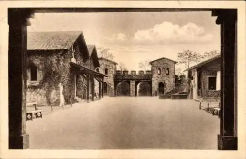 Ak Bad Homburg vor der Höhe Hessen, Römerkastell Kastell Saalburg, Porta Decumana, Horreum