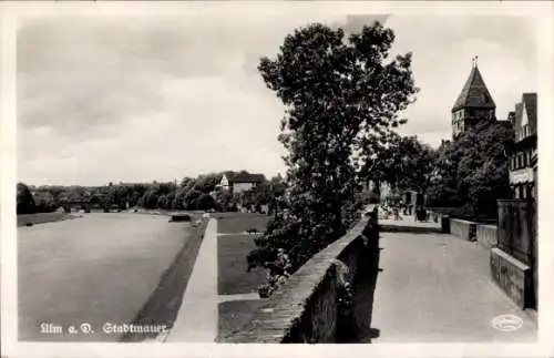 Ak Ulm an der Donau, Stadtmauer