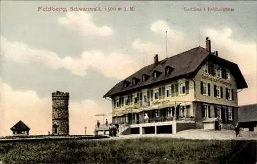 Ak Feldberg im Schwarzwald, Gasthaus zum Feldbergturm